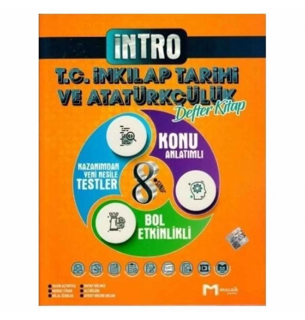 Mozaik 8.Sınıf İntro İnkilap Tarihi Defter Kitap