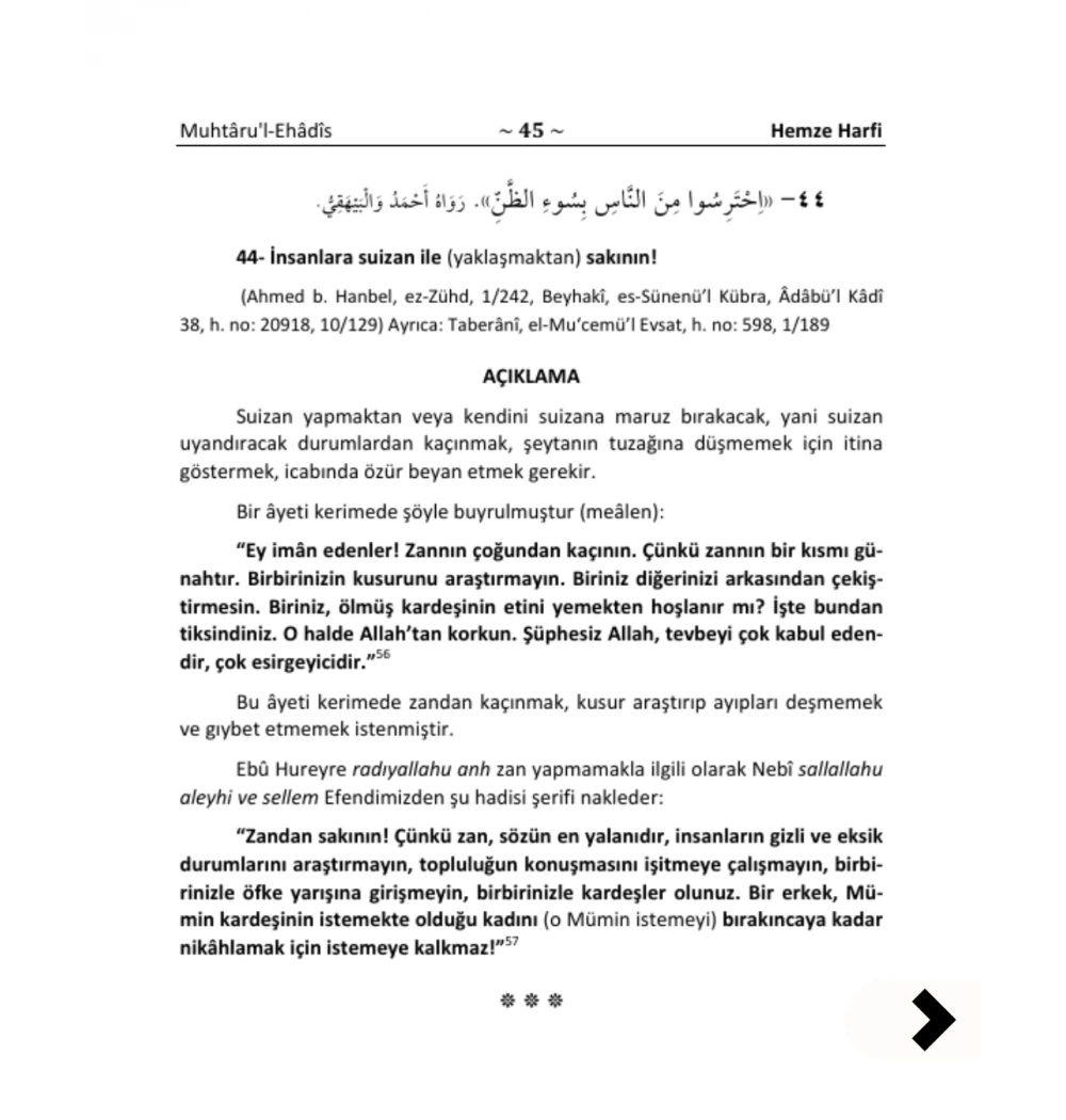 Muhtarul Ehadis Tercümesi Yasin Yayınevi
