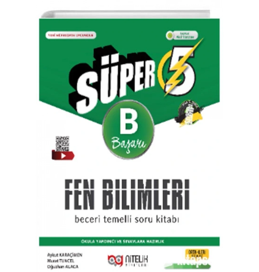 Nitelik 5.Sınıf Fen Bilimleri Beceri Temelli Soru Kitabı