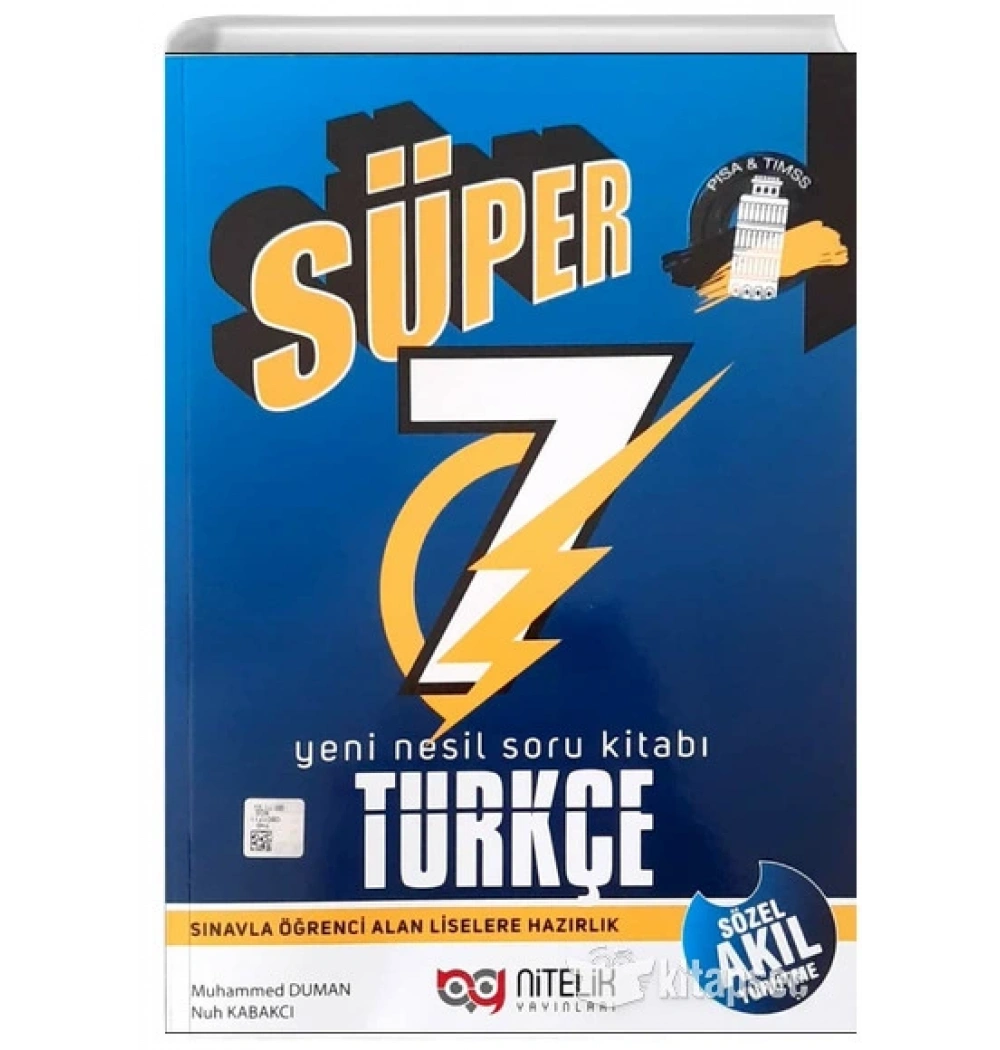 Nitelik 7.Sınıf Türkçe Yeni Nesil Soru Bankası Orta İleri Seviye