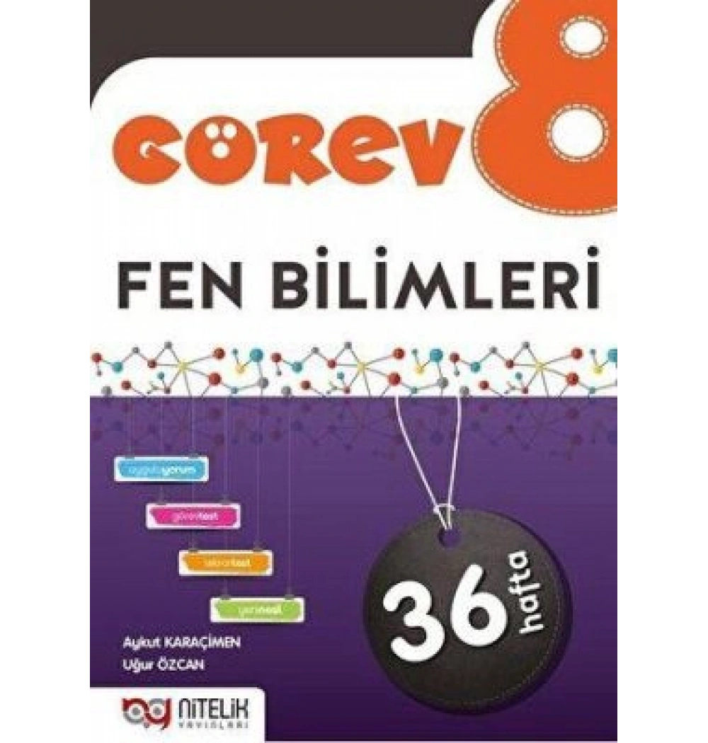 Nitelik 8.Sınıf Görev Fen Bilimleri 36 Haftalık Çalışma Föyleri
