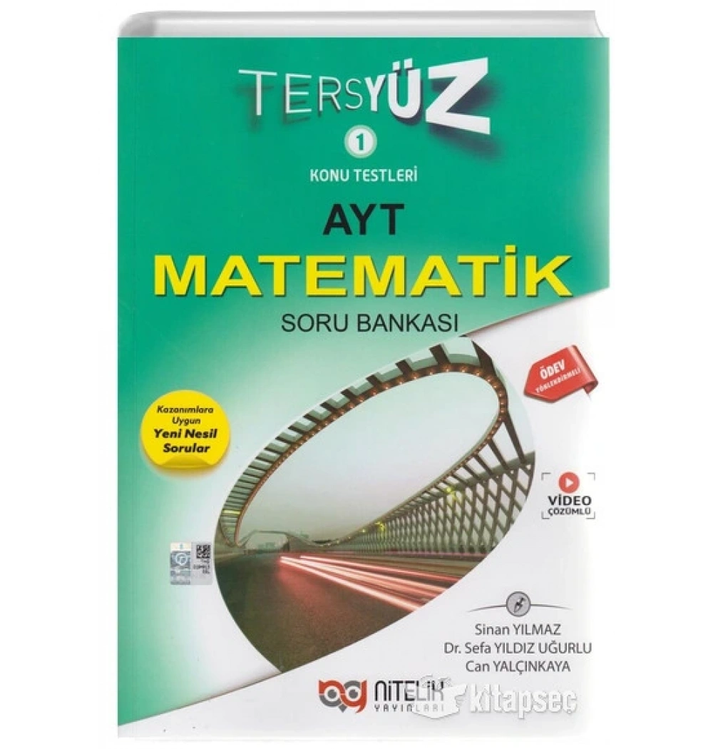 Nitelik Yks Ayt Matematik Soru Bankası Tersyüz