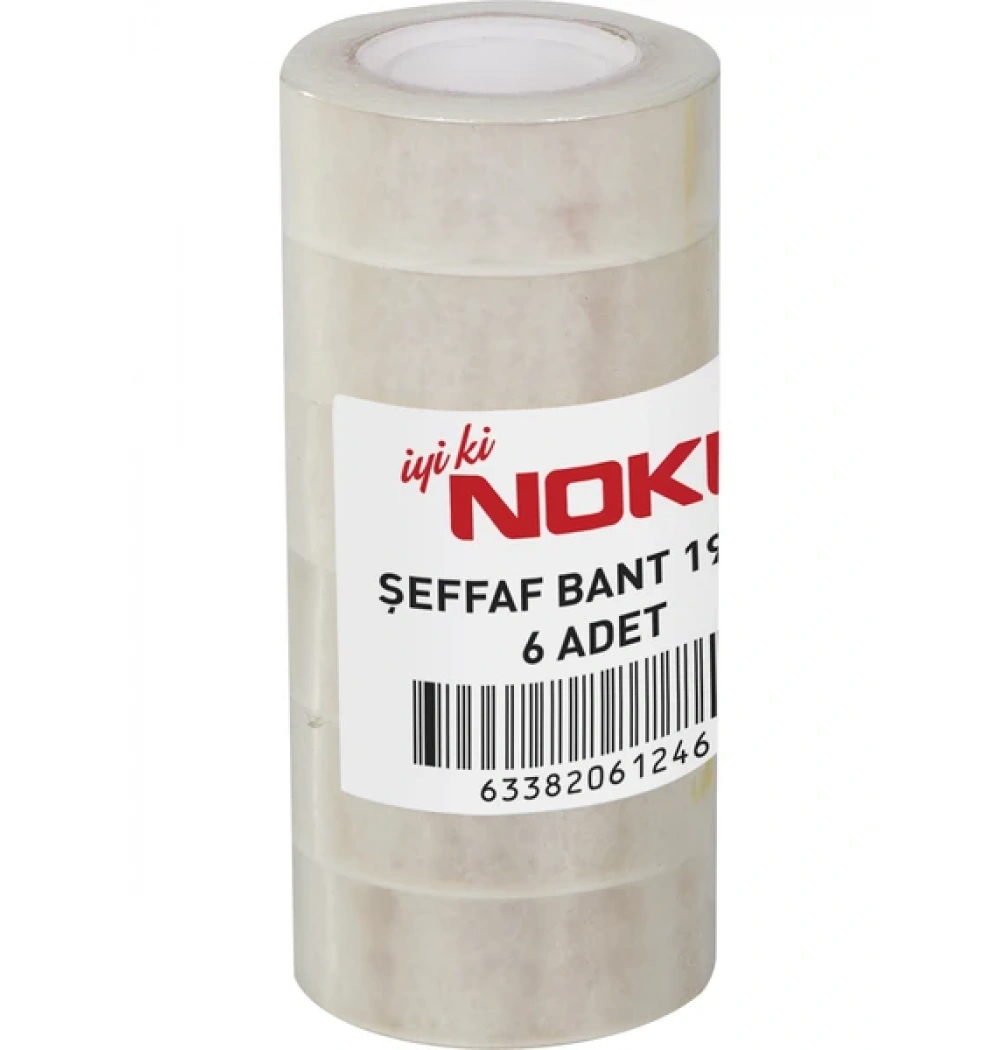 Noki Seffaf Bant 19Mmx33M 6Lı 19336