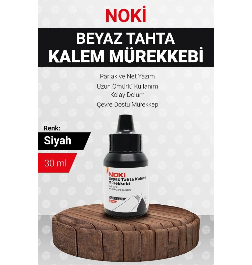 Noki Tahta Kalemi Mürekkebi Siyah 30 Cc