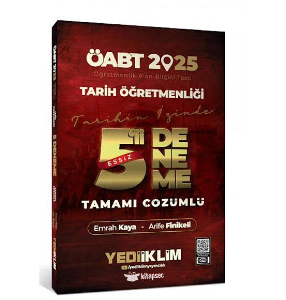 Öabt 2025 Tarih Öğretmenliği 5 Çözümlü Deneme Yediiklim