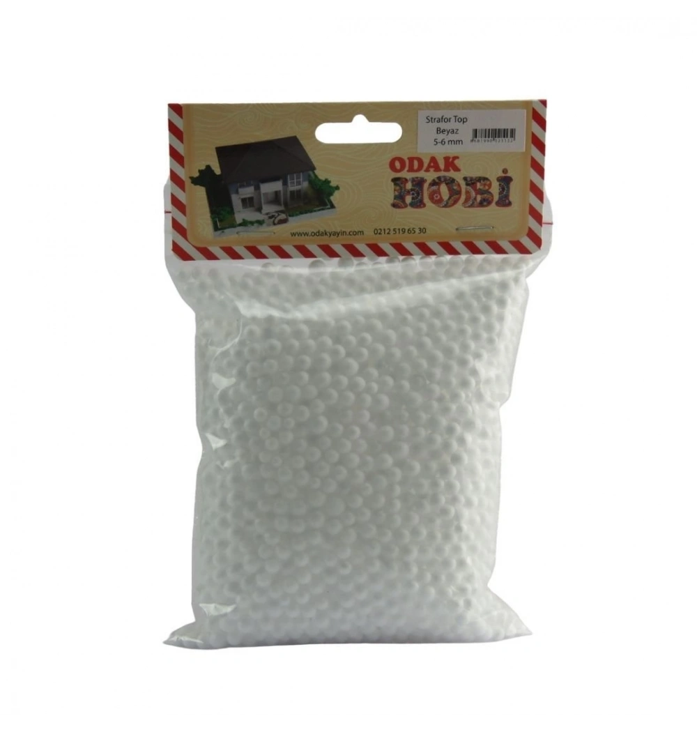 Odak Strafor Top Beyaz 5-6 Mm