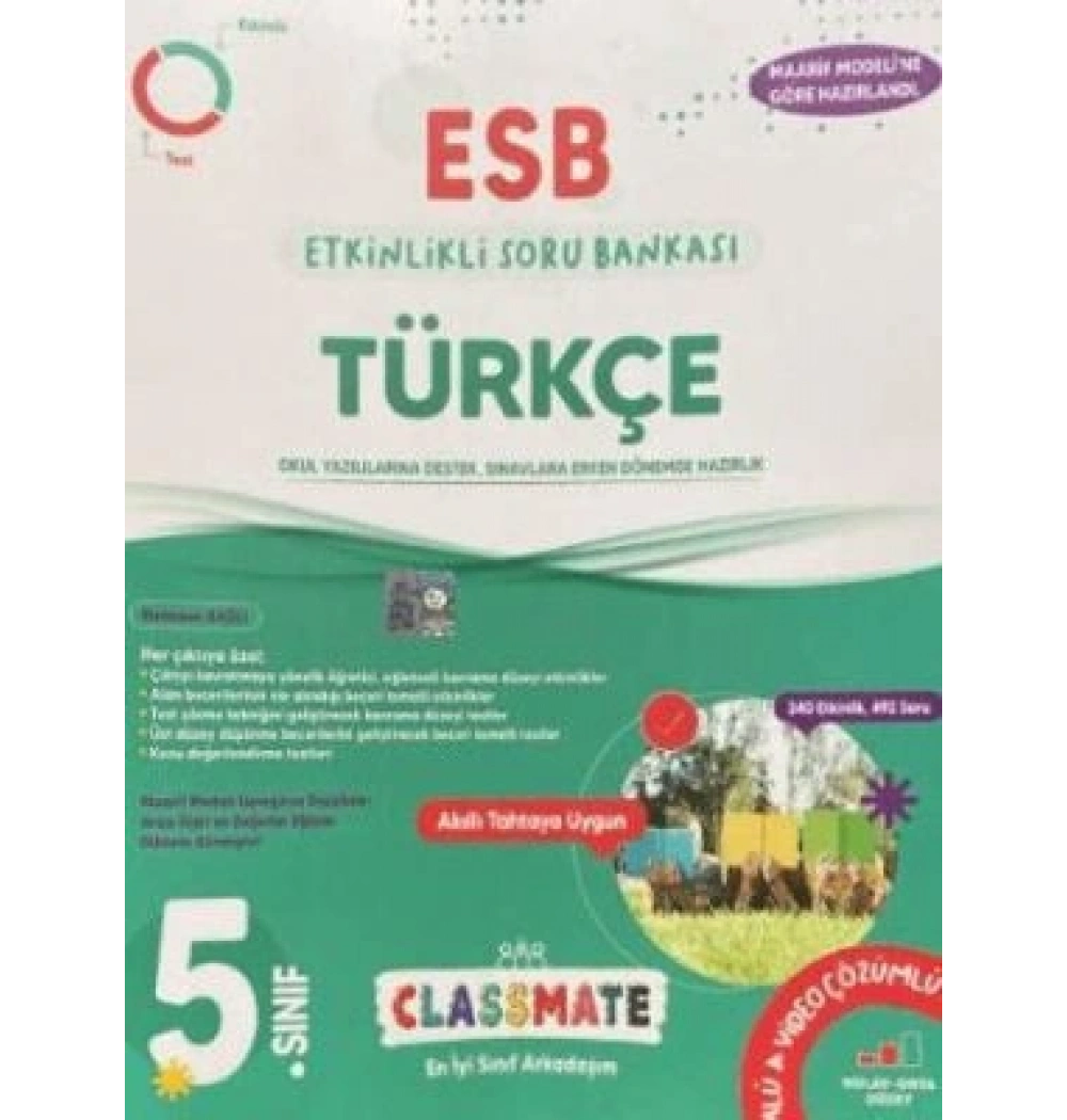 Okyanus 5. Sınıf Türkçe Etkinlikli Soru Bankası Classmate