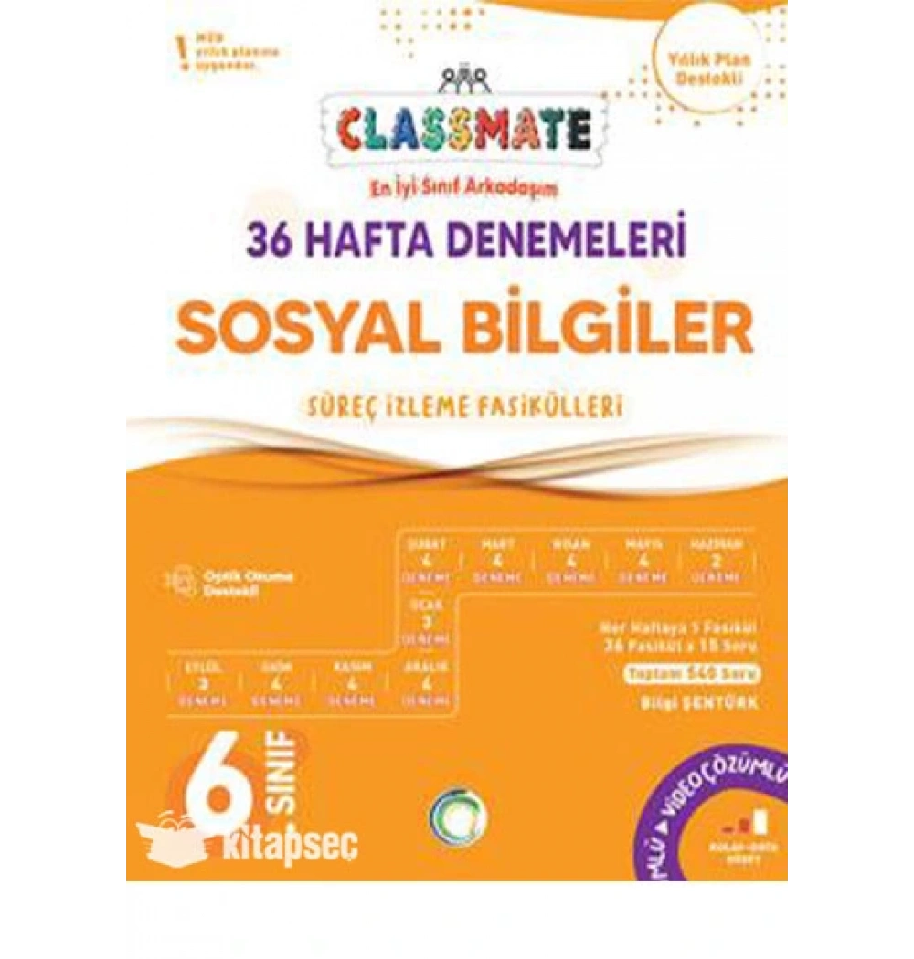 Okyanus 6. Sınıf Sosyal Bilgiler 36 Hafta Denemeleri Classmate