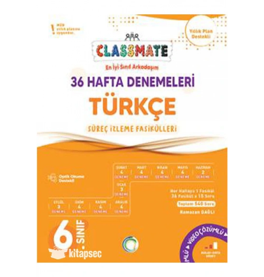 Okyanus 6. Sınıf Türkçe 36 Hafta Denemeleri