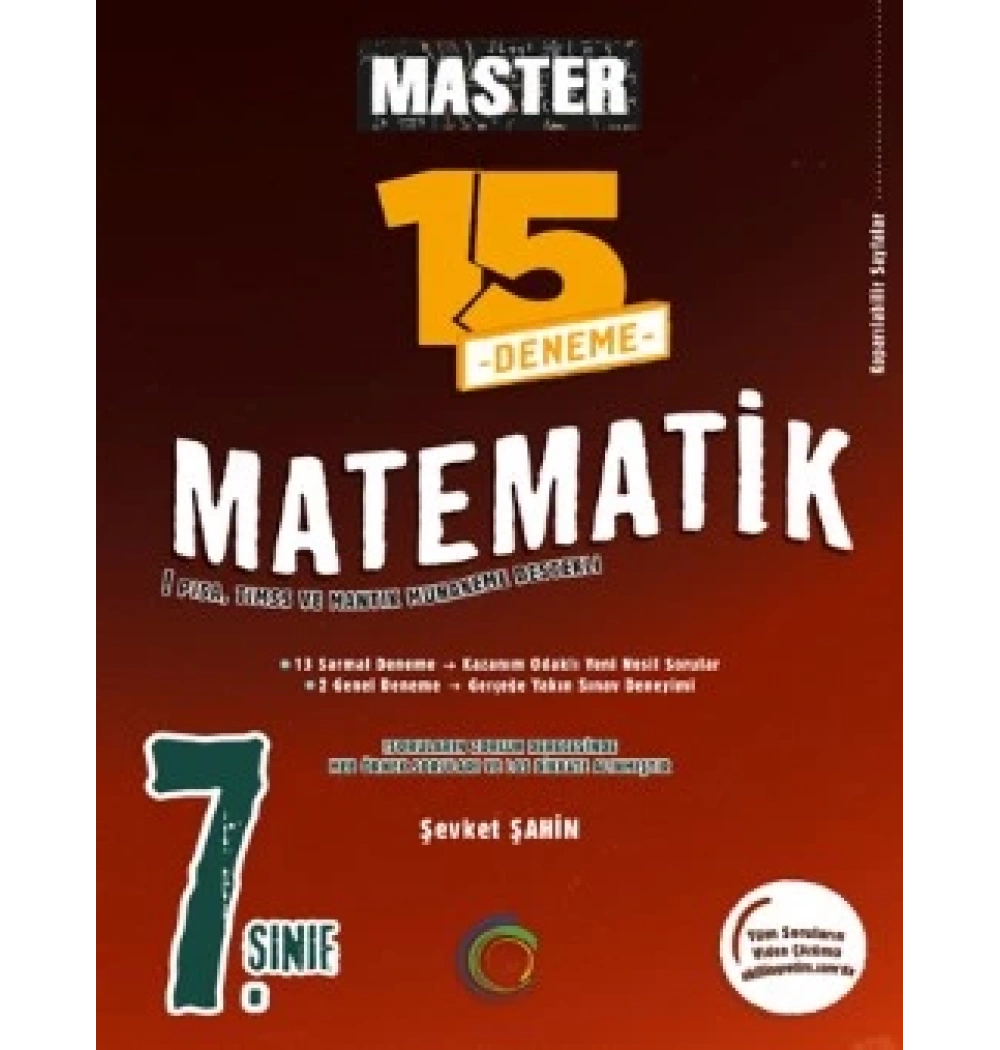 Okyanus 7.Sınıf Master Matematik 15 Deneme