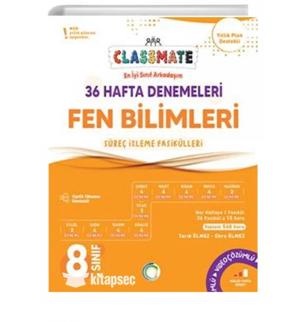 Okyanus 8. Sınıf Fen Bilimleri  36 Hafta Denemeleri Classmate