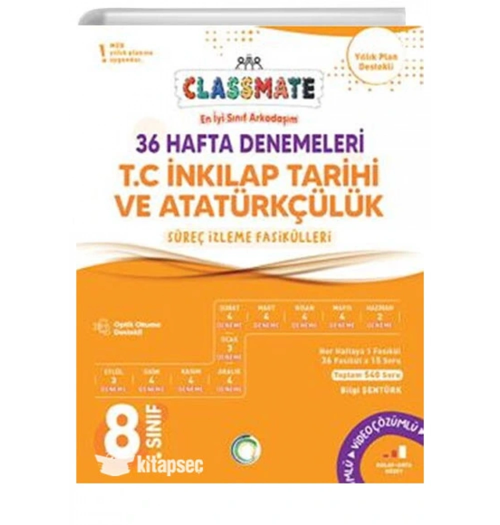 Okyanus 8. Sınıf İnkilap Tarihi 36 Hafta Denemeleri Classmate