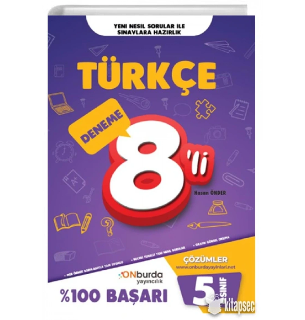 Onburda 5.Sınıf Türkçe 8 Deneme