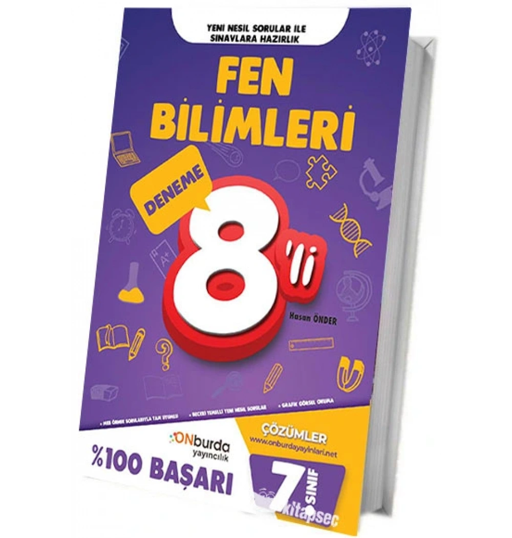 Onburda 7.Sınıf Fen Bilimleri 8 Deneme