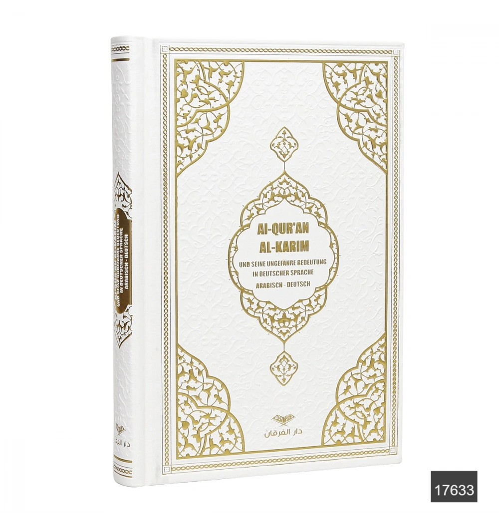 Orta Boy Bilgisayar Hatlı Almanca Tepe Varaklı Termo Deri Kuran-ı Kerim Meali