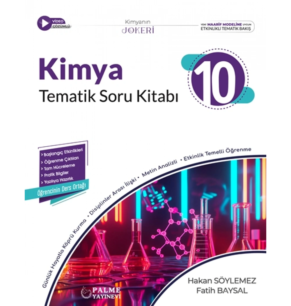 Palme 10.Sınıf Joker Kimya Tematik Soru Kitabı