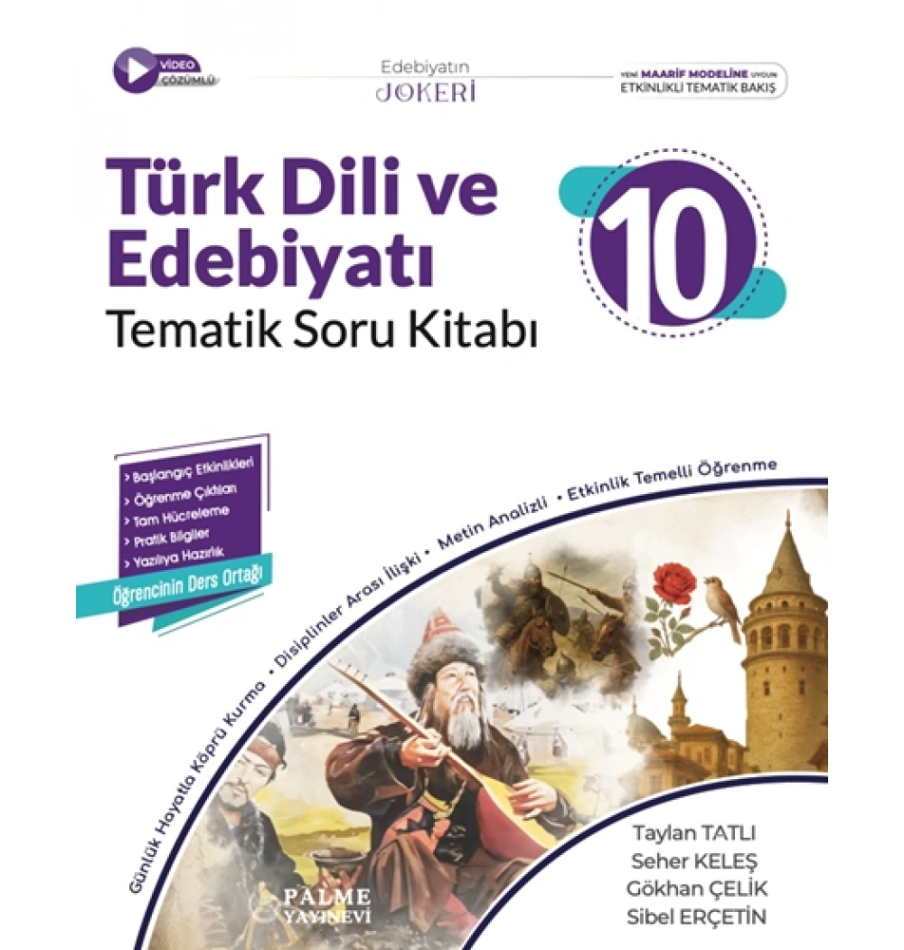Palme 10.Sınıf Joker Türk Dili Edebiyatı Tematik Soru Kitabı