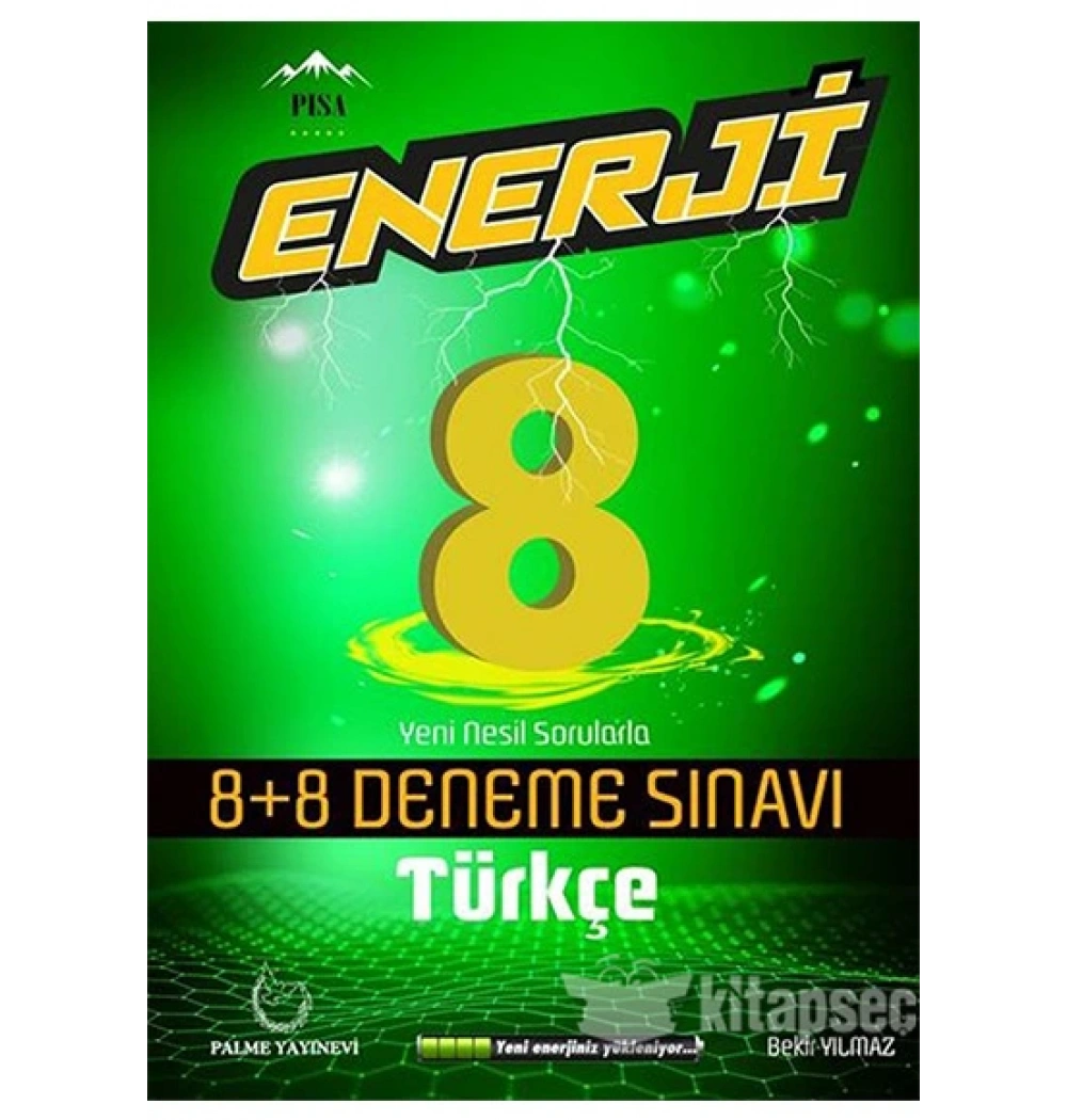 Palme 8.Sınıf Türkçe Enerji 8+8 Deneme Sinavi