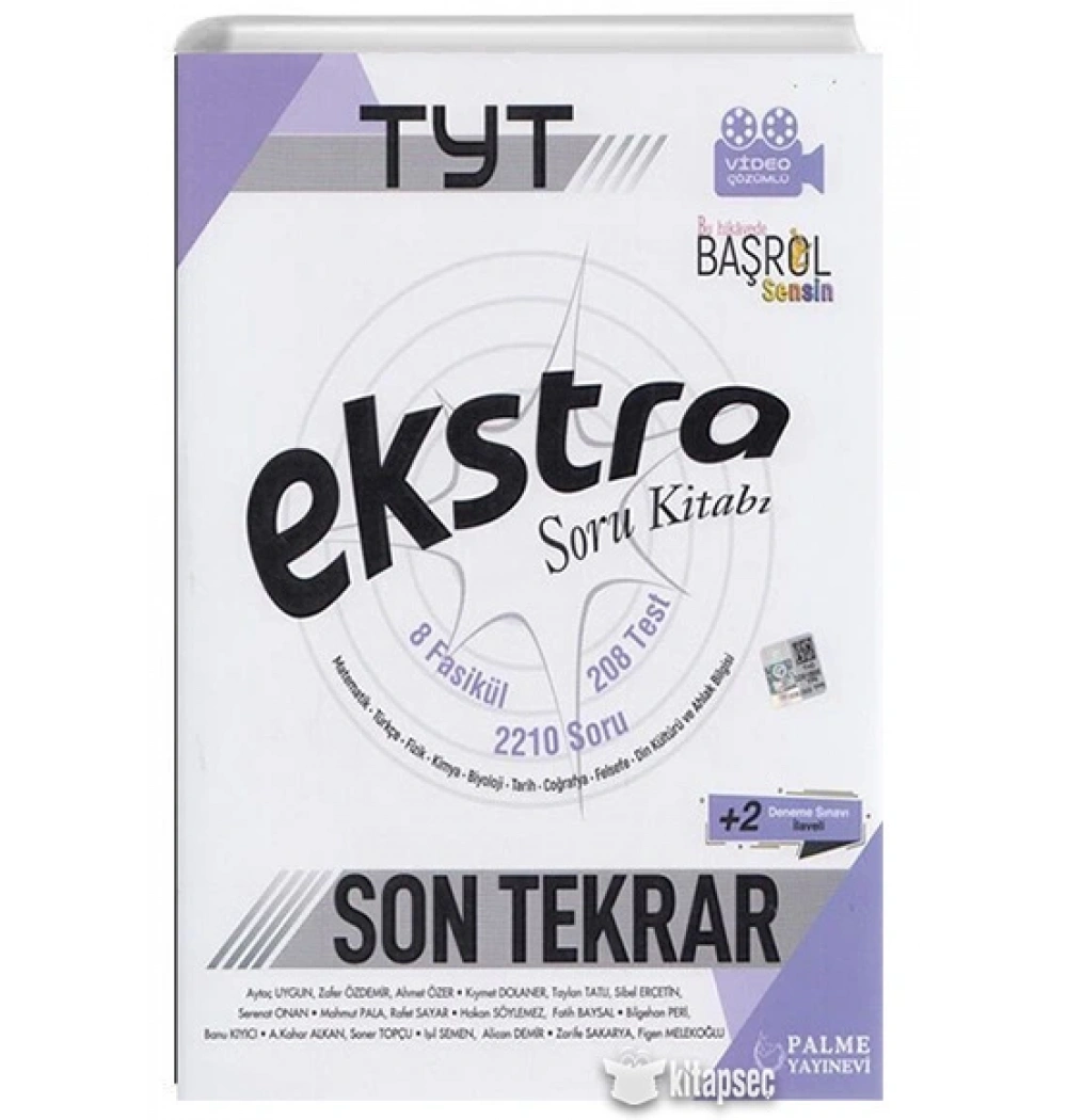 Palme Tyt Tüm Dersler Extra Soru Kitabı