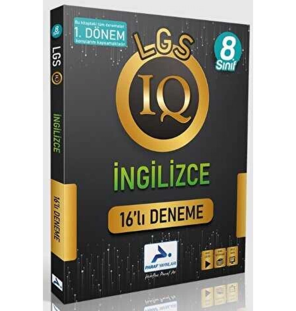 Paraf 8.Sınıf 1.Dönem İngilizce 16 Li Deneme