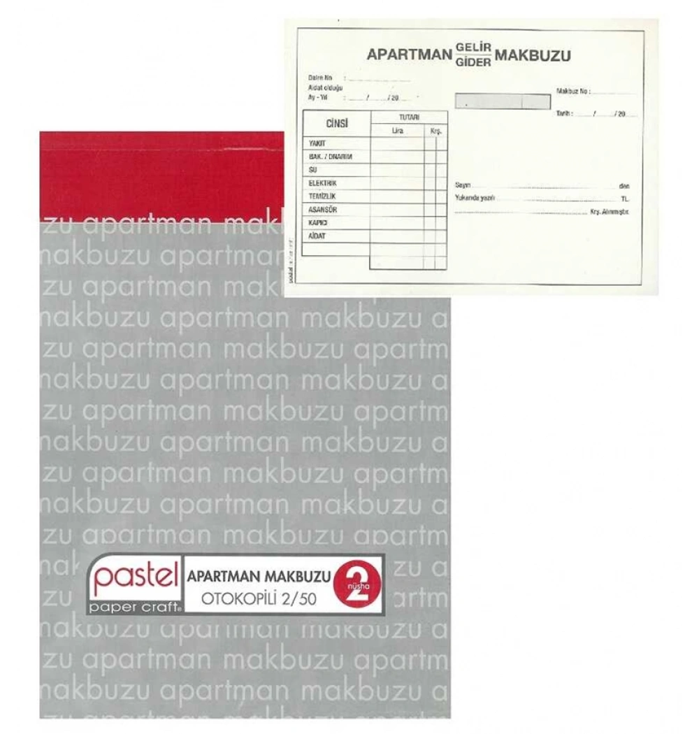 Pastel Apartman Makbuzu 2N Otokopili 2/50