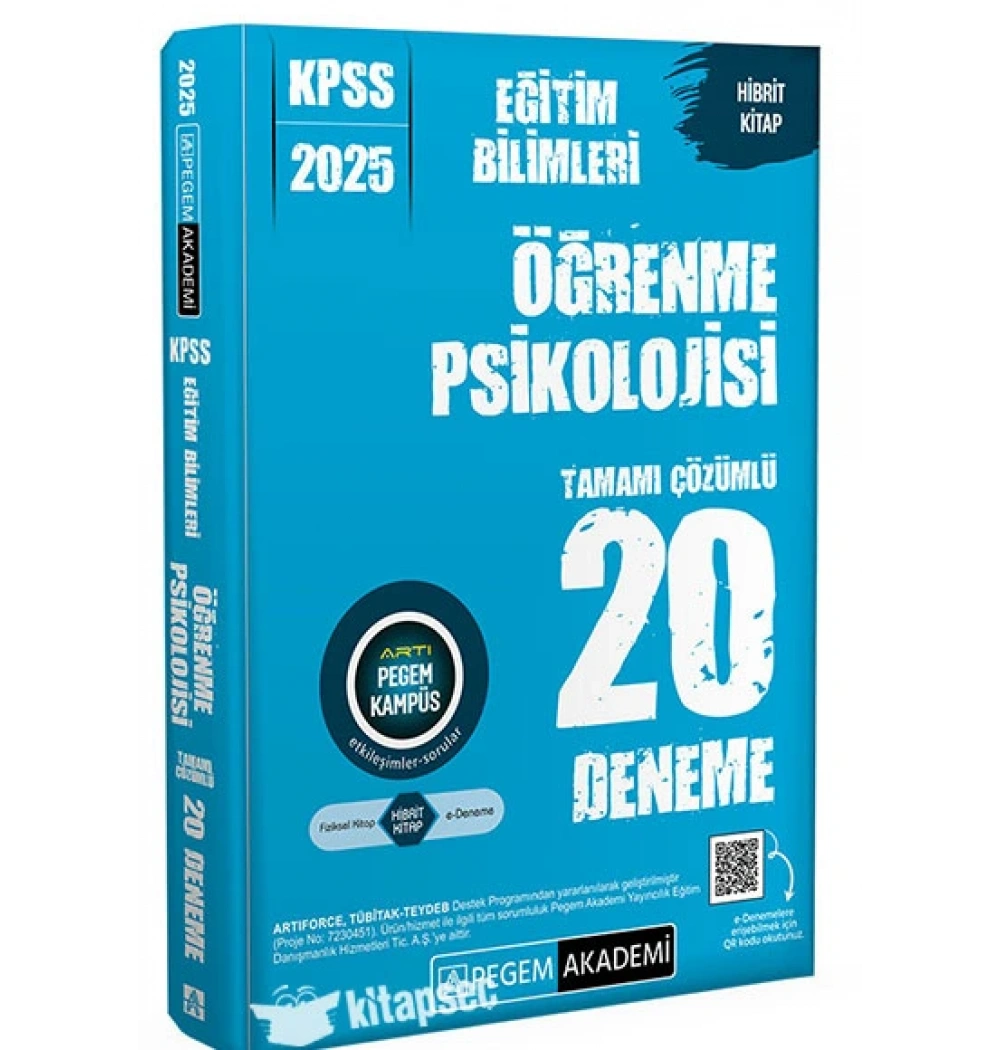 Pegem 2025 Kpss Eğitim Bilimleri Öğrenme Psikolojisi 20 Çözümlü Deneme
