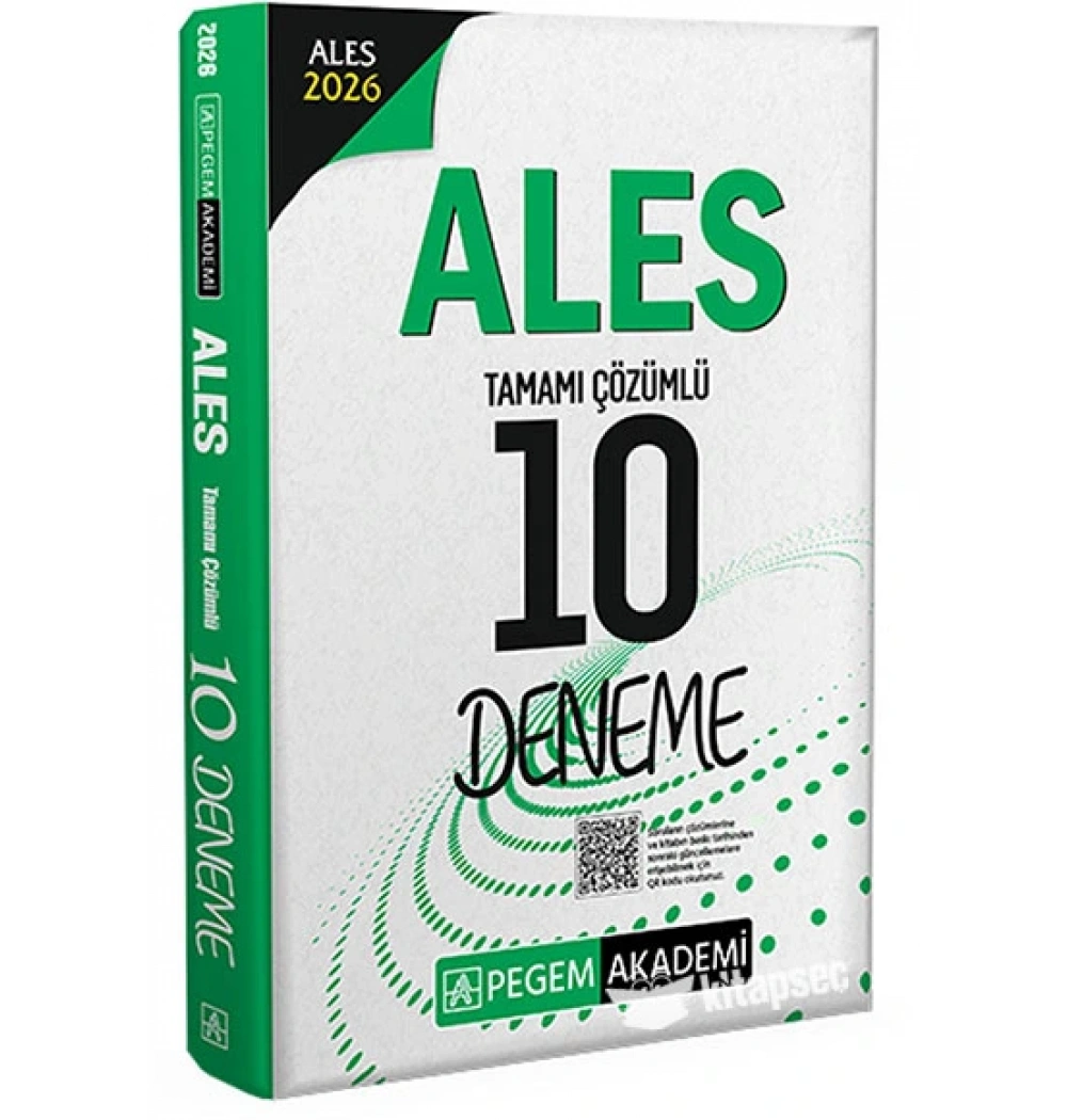 Pegem 2026 Ales Çözümlü 10 Deneme