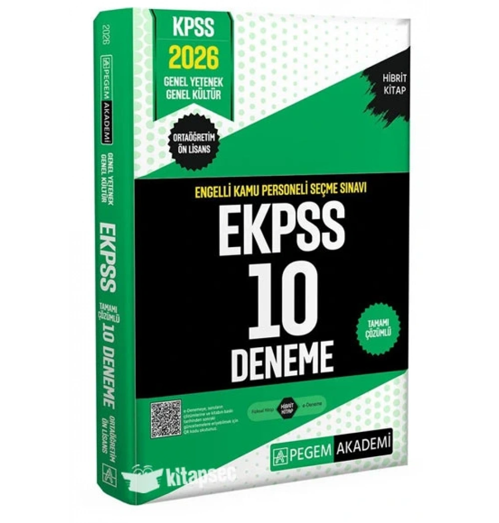 PEGEM 2026 E-KPSS GY GK 10 DENEME