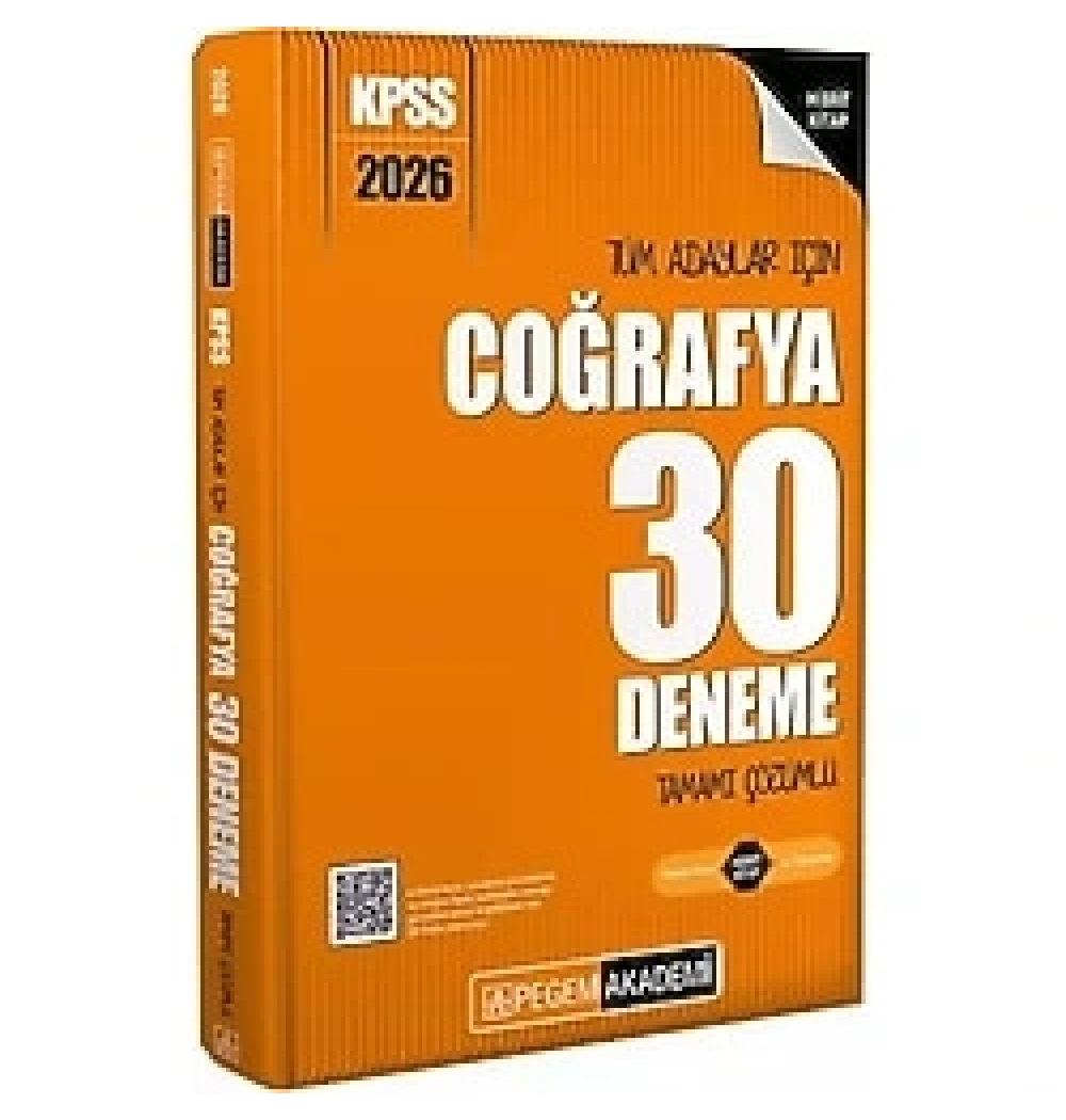 Pegem 2026 Kpss Coğrafya 30 Çözümlü Deneme
