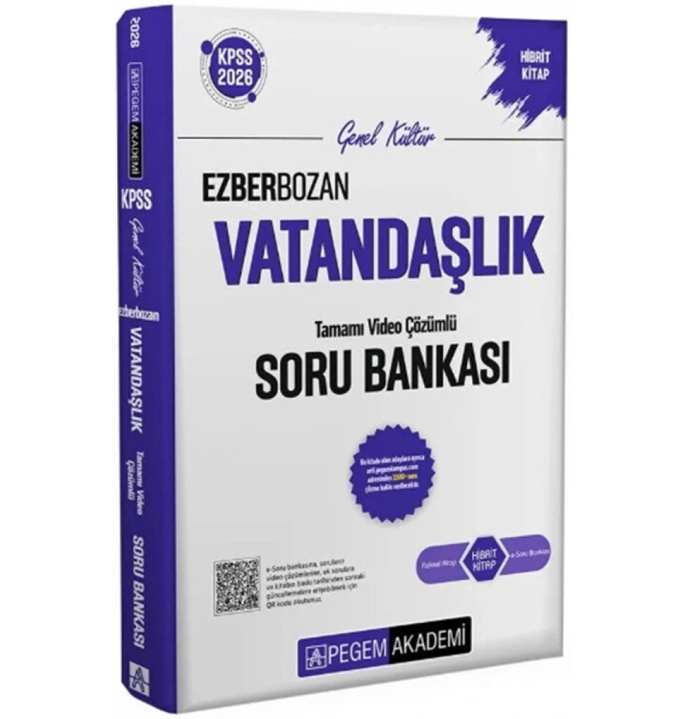 PEGEM 2026 KPSS GK EZBERBOZAN VATANDAŞLIK SORU BANKASI VİDEO ÇÖZÜMLÜ