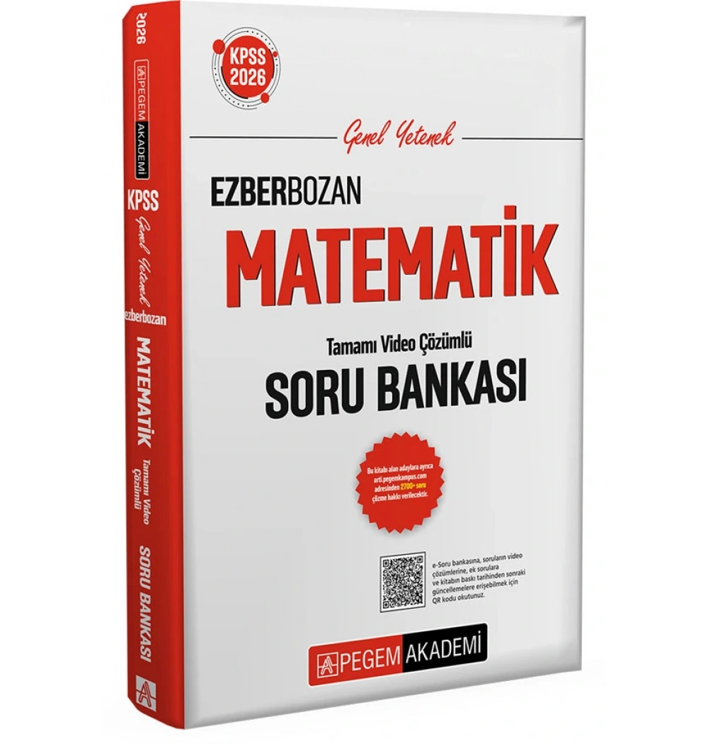 Pegem 2026 Kpss Gy Ezberbozan Matematik Soru Bankası Video Çözümlü