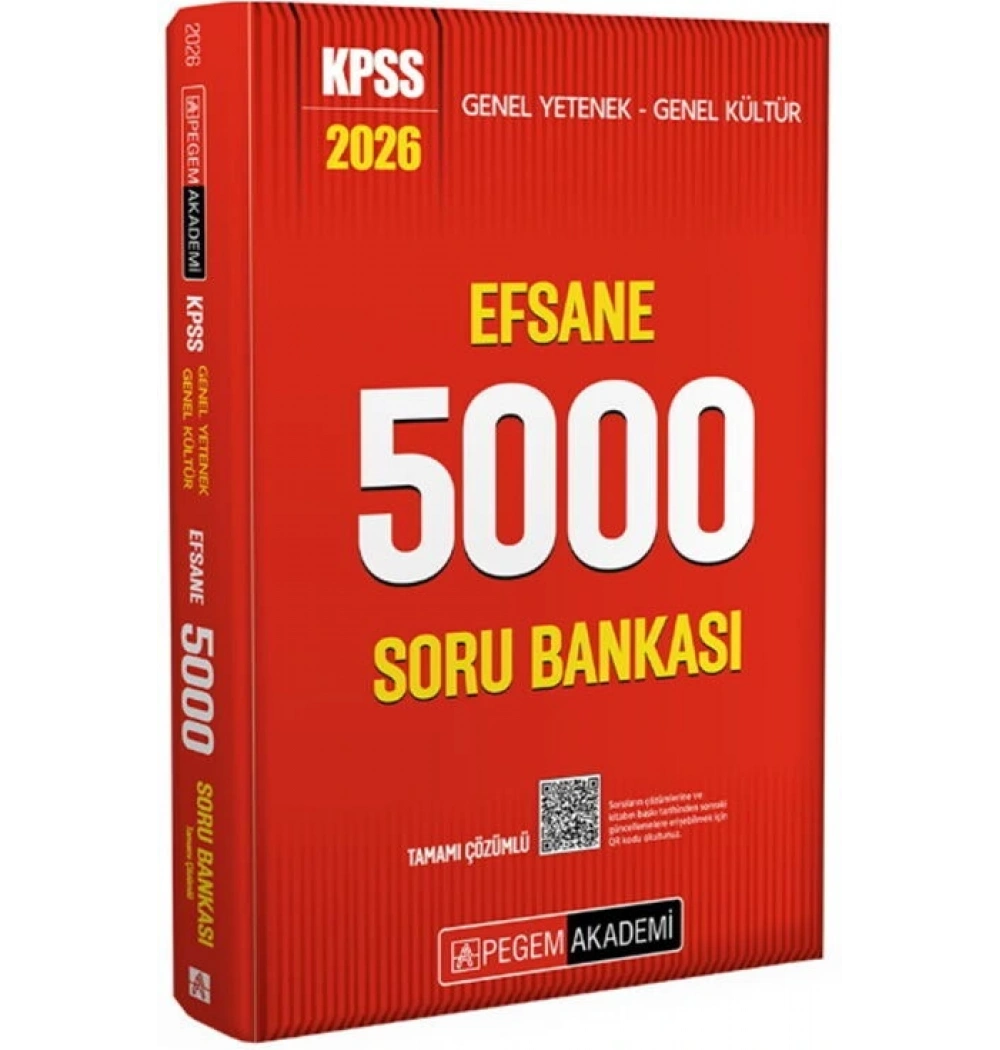 PEGEM 2026 KPSS GY GK EFSANE 5000 SORU BANKASI