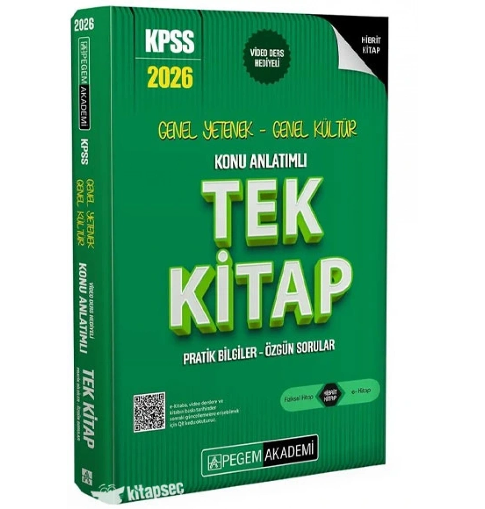 Pegem 2026 Kpss Gy Gk Konu Anlatımlı Tek Kitap