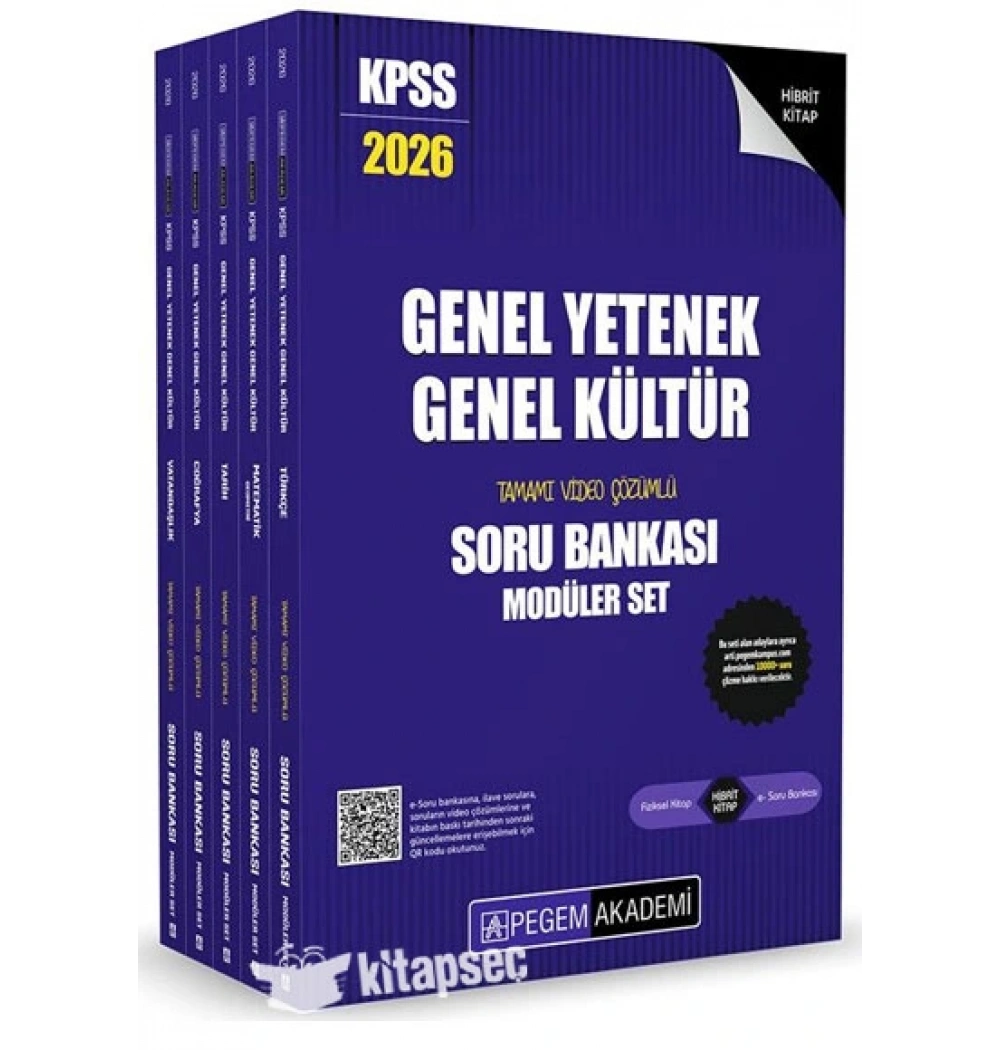 Pegem 2026 Kpss Gy Gk Modüler 5 li Soru Bankası Seti