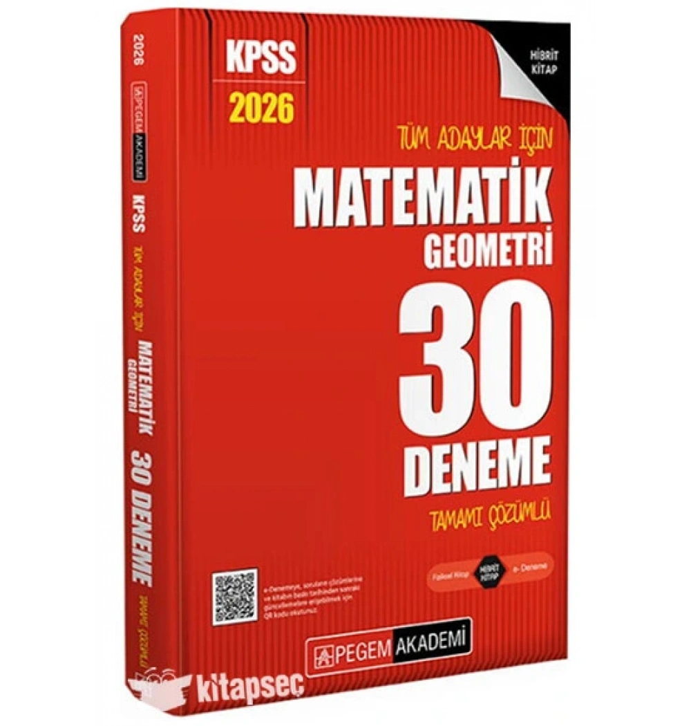 Pegem 2026 Kpss Matematik Geometri 30 Çözümlü Deneme