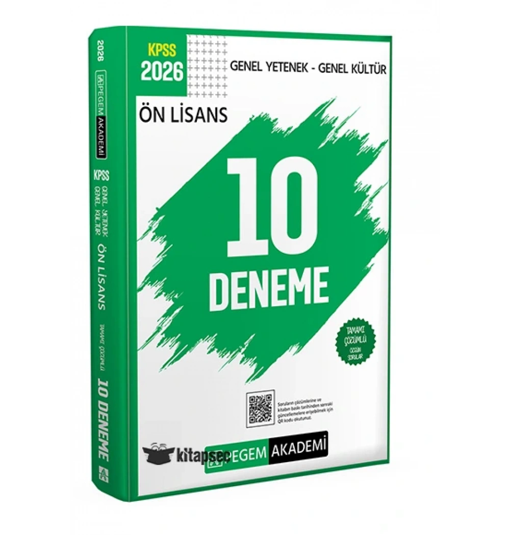 Pegem 2026 Kpss Önlisans Gy Gk 10 Deneme
