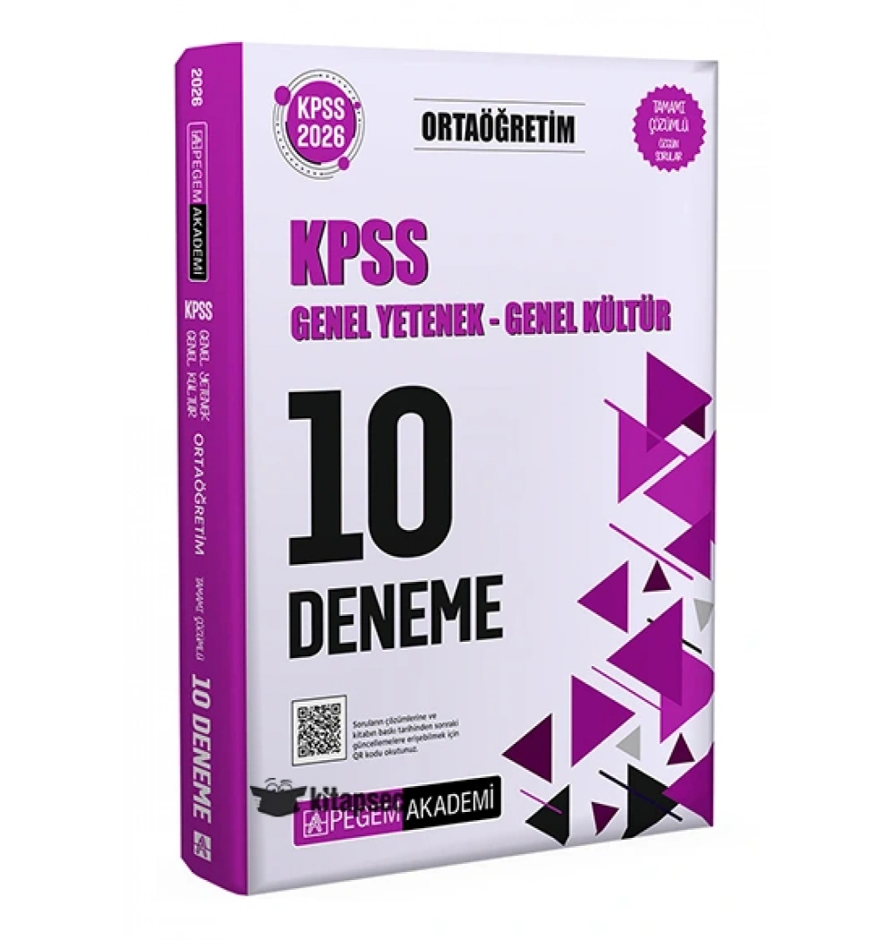 Pegem 2026 Kpss Ortaöğretim Gy Gk 10 Deneme