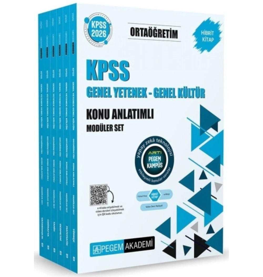 Pegem 2026 Kpss Ortaöğretim Gy Gk Konu Anlatimli 6 Li Modüler Set