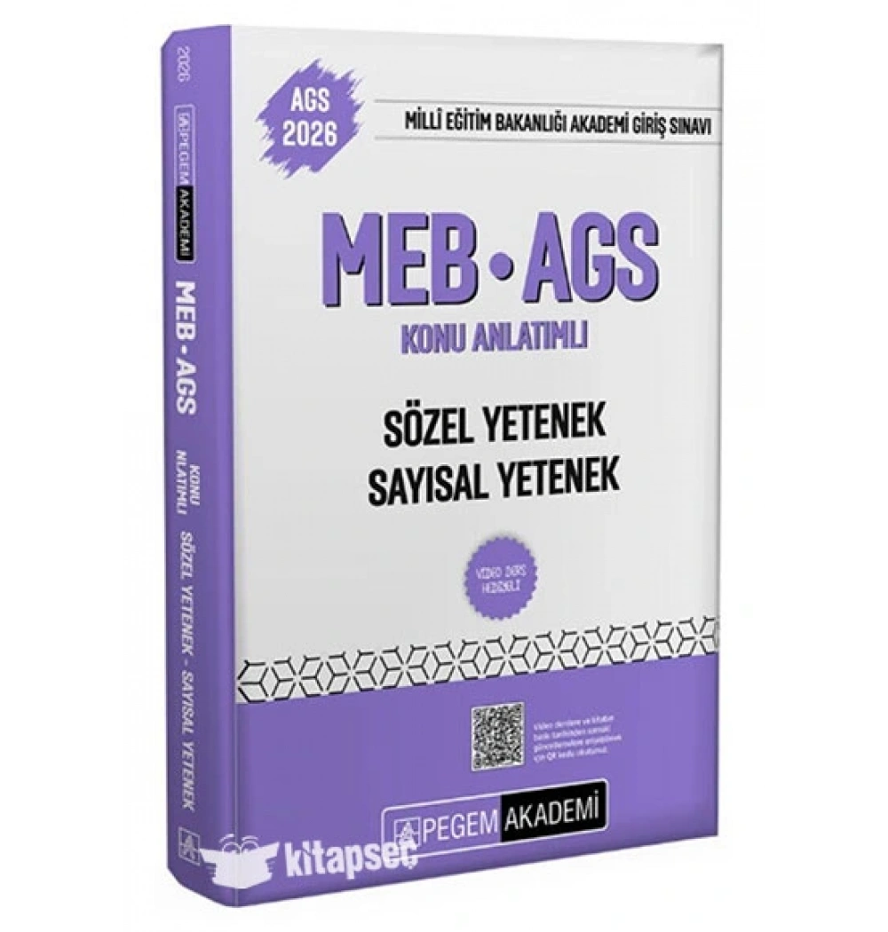 Pegem 2026 Meb Ags Sözel Sayısal Konu Anlatımlı
