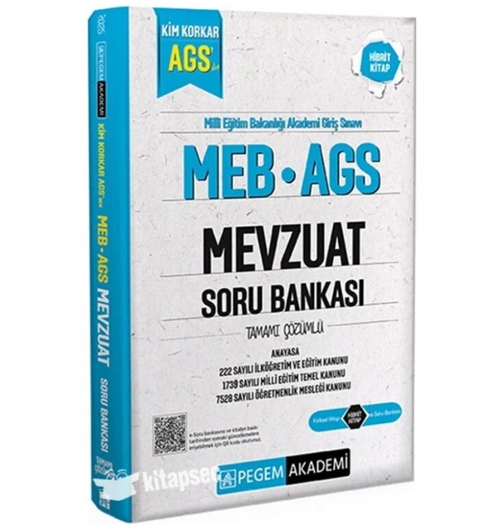 Pegem Kim Korkar Meb Ags Mevzuat Soru Bankası