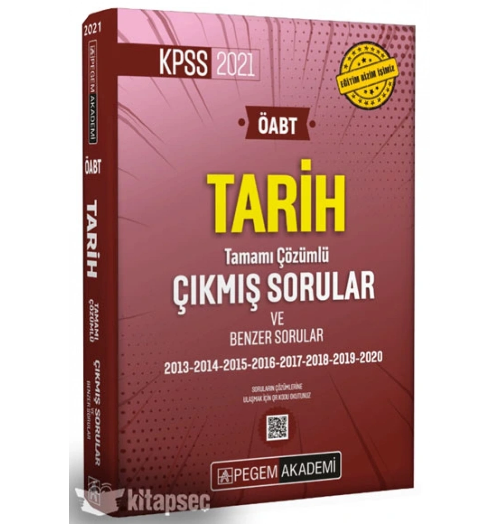 Pegem Kpss 2021 Öabt Tarih 2013-2020 Çıkmış Sorular Cep Boy
