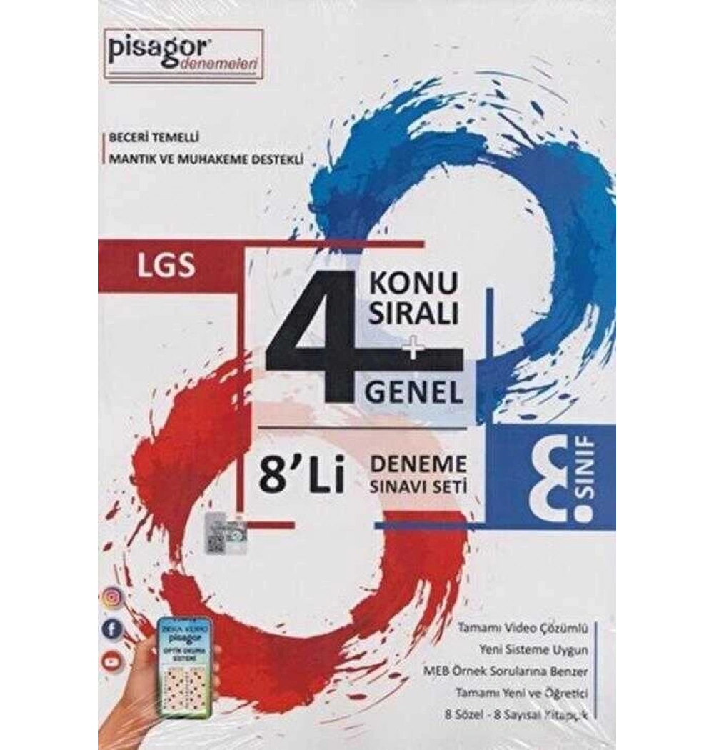 Pisagor 8.Sınıf Lgs 8 Li Deneme Seti