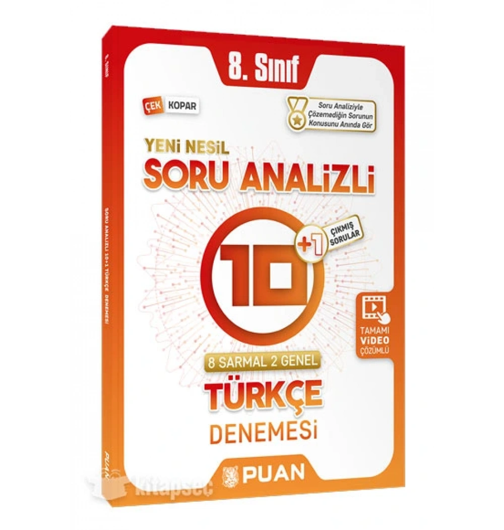 Puan 8.Sınıf Türkçe 10+1 Denemesi