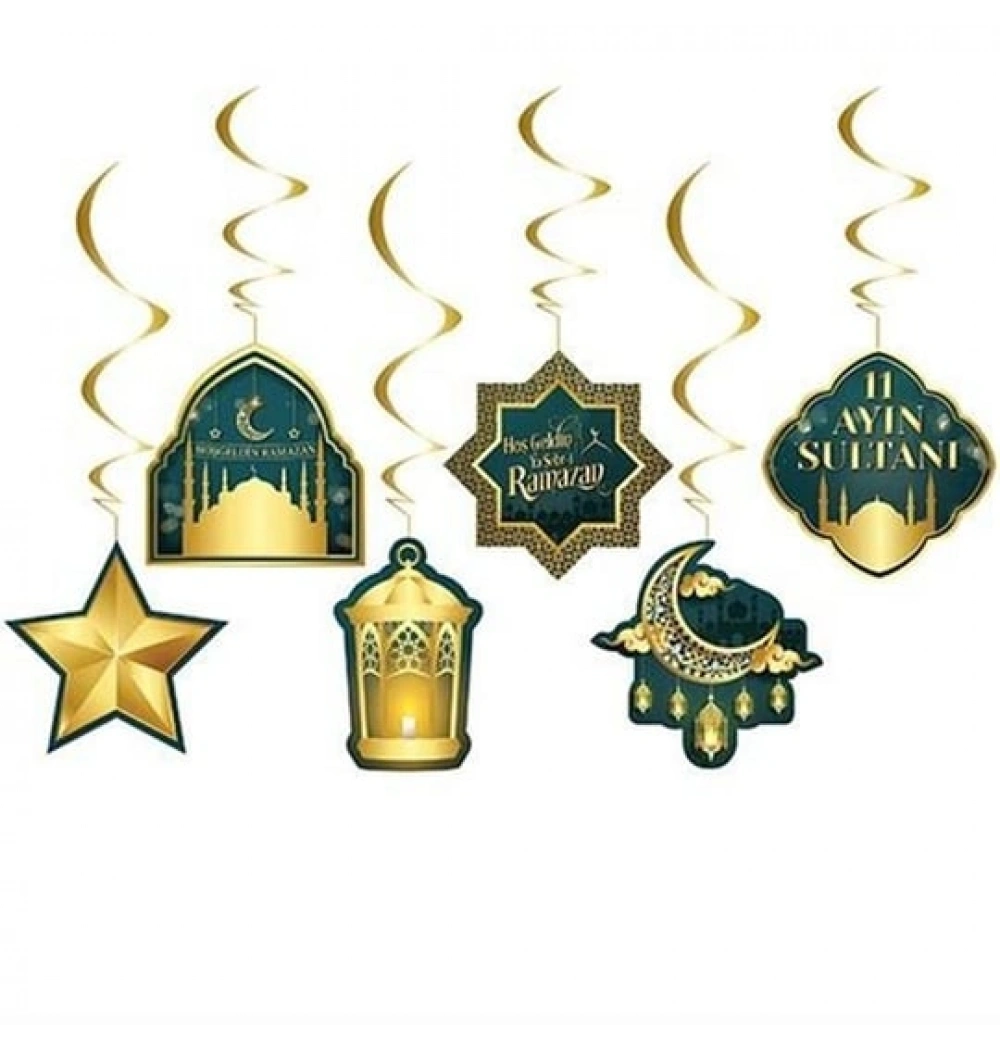 ramazan süsü 6 lı tavan hoşgeldin ramazan