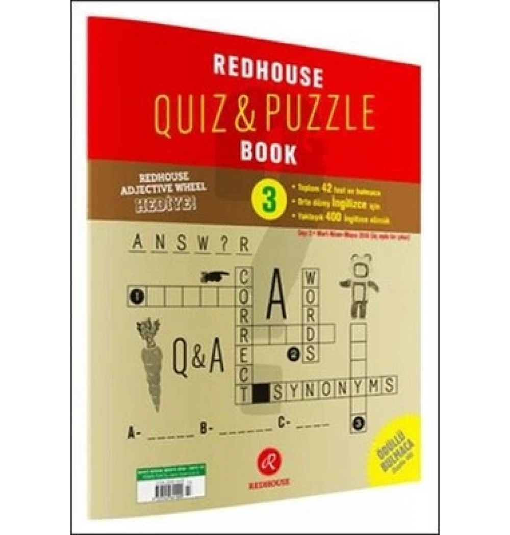REDHOUSE QUIZ PUZZLE BOOK SERİSİ- 3- İNGİLİZCE YAPBOZ