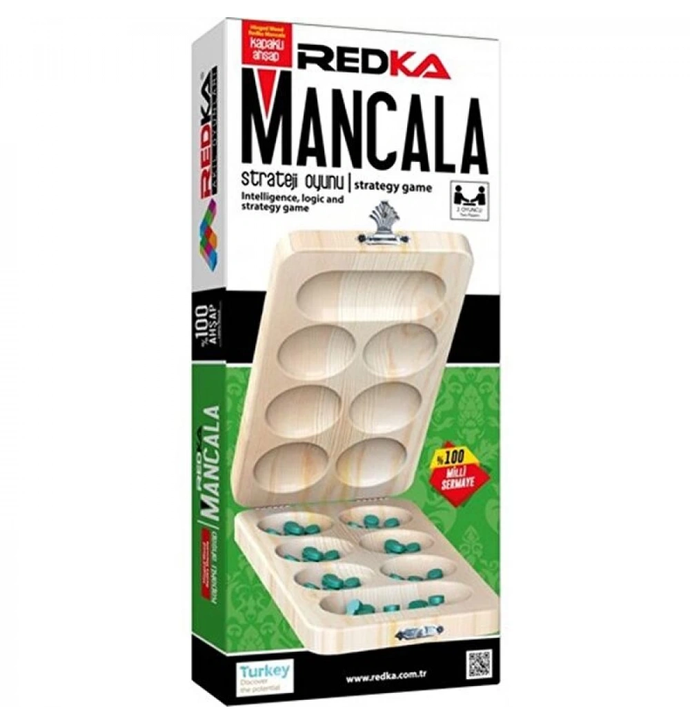 Redka Kapaklı Ahşap Mangala Oyunu