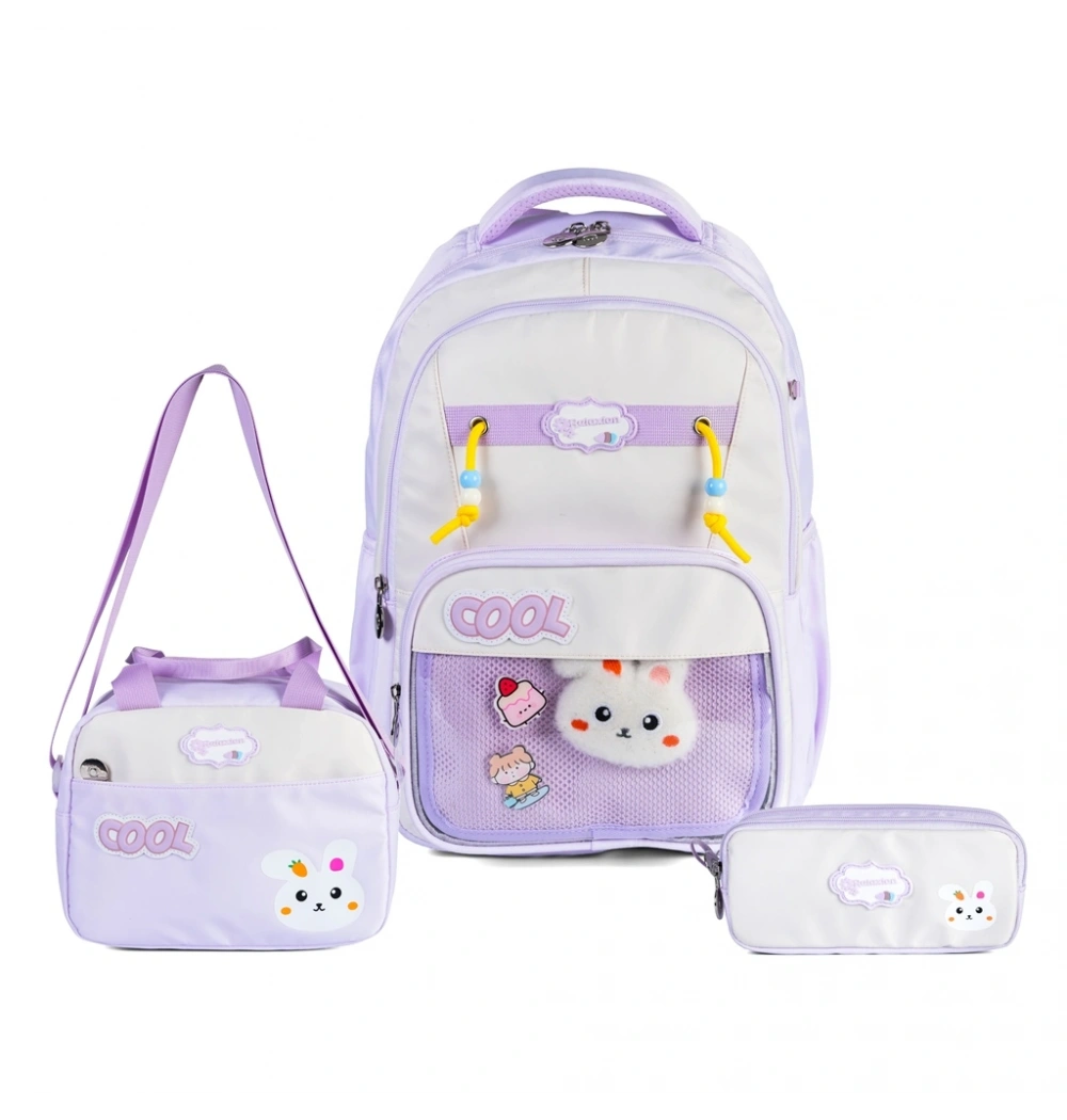 Relaxıon Cool 3`lü Set İlkokul Çantası 1810 Öz Kara