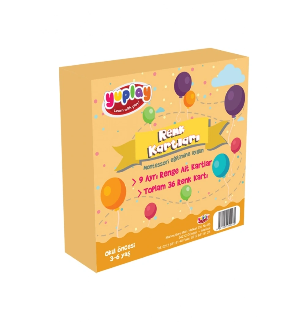 Renk Kartları Okul Öncesi 3-6 Yaş Yuplay