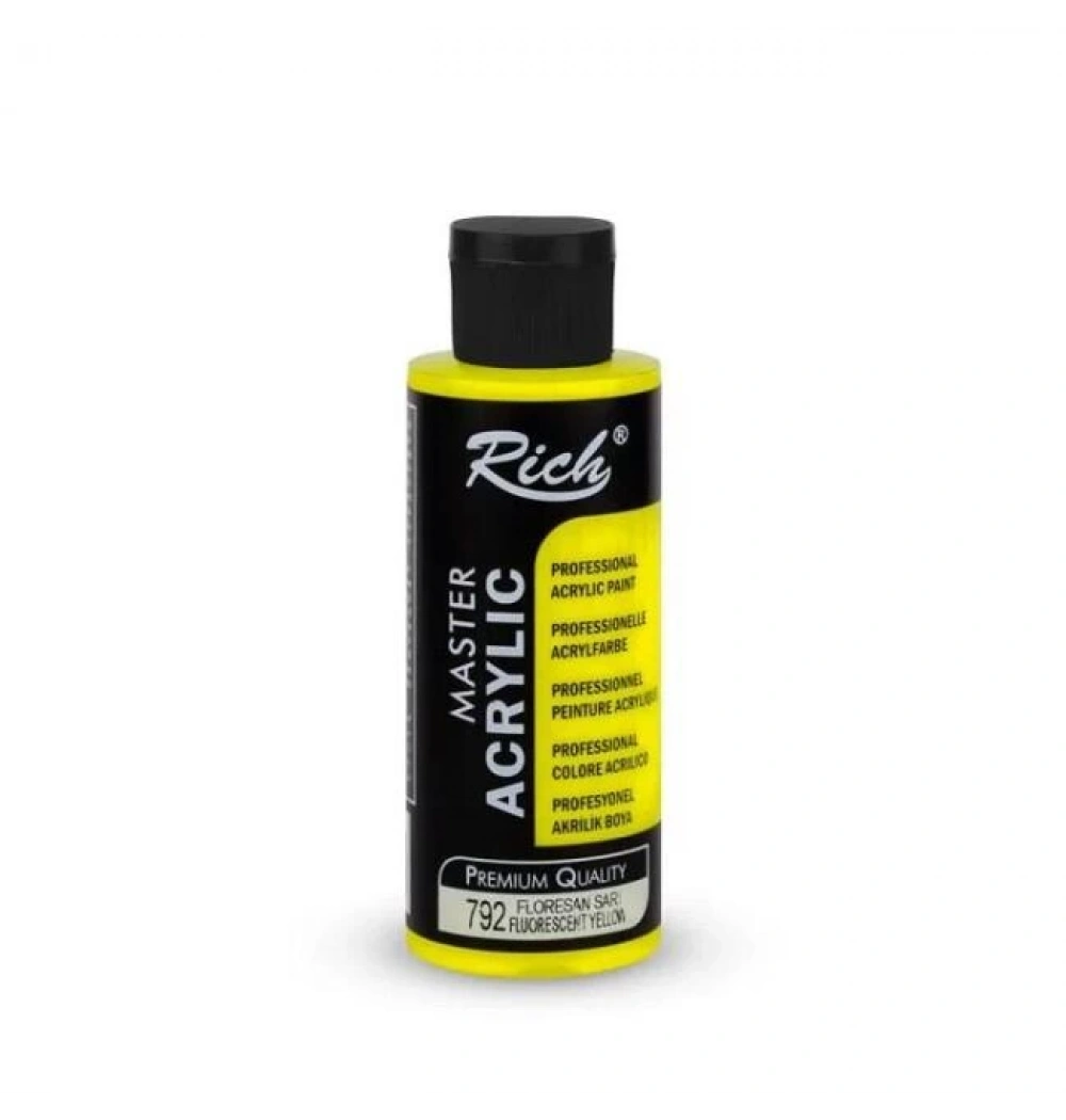 Rich Master Akrilik 120 Cc Floresan Sarı Akr-120-792