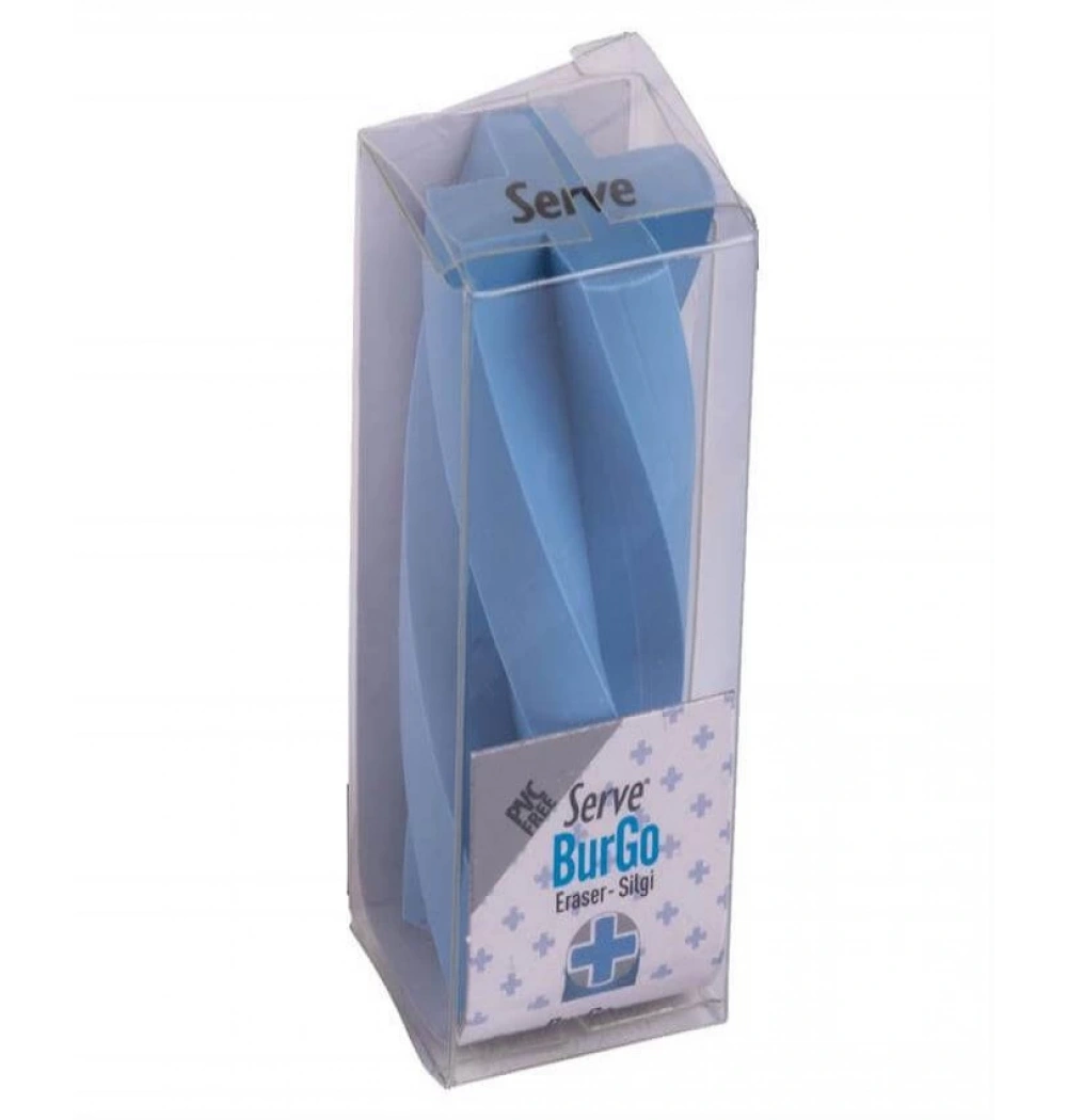 Serve Burgu Pastel Silgi Mavi